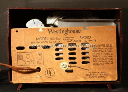 H378T5 Ch= V-2184-1; Westinghouse El. & (ID = 1928161) Radio