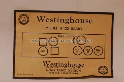 H-122 Duo ; Westinghouse El. & (ID = 2462120) Radio