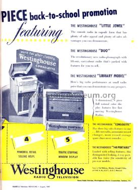 H-157 Library Ch= V-2122; Westinghouse El. & (ID = 1223342) Radio