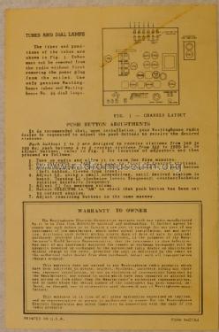 H-186 Ch= V-2132; Westinghouse El. & (ID = 1380917) Radio