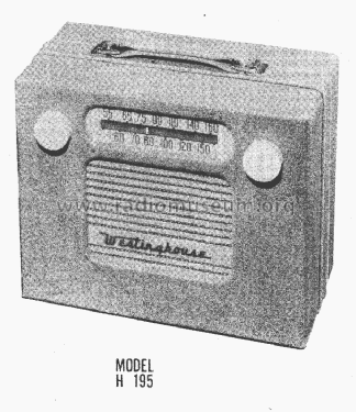H-195 Ch= V-2131; Westinghouse El. & (ID = 1477839) Radio