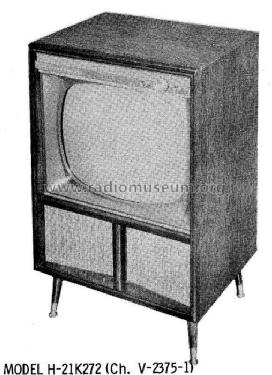 H-21K272, H-21K273, H-21K274 Ch= V-2375-1; Westinghouse El. & (ID = 622545) Television