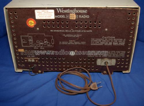 H-335T7U Ch= V-2136-5U; Westinghouse El. & (ID = 1329560) Radio