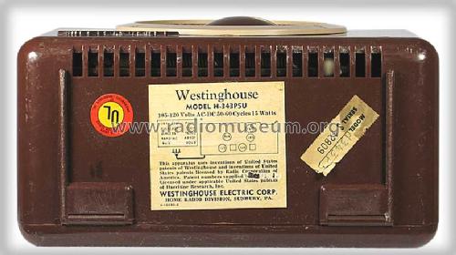 H-343P5U Ch= V-2156-1U; Westinghouse El. & (ID = 284958) Radio