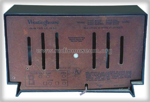 H-434T5 Ch= V-2189-2; Westinghouse El. & (ID = 329156) Radio