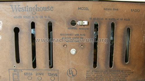 H-536T6 Ch=V-2189-7; Westinghouse El. & (ID = 1201136) Radio