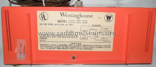 H-645T6 Ch= V-2391-2; Westinghouse El. & (ID = 1437324) Radio