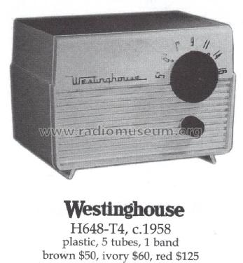 H-648T4 Ch= V-2239-5; Westinghouse El. & (ID = 1482946) Radio