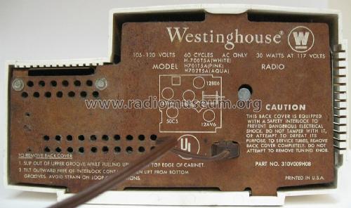 H-700T5A ; Westinghouse El. & (ID = 1474451) Radio