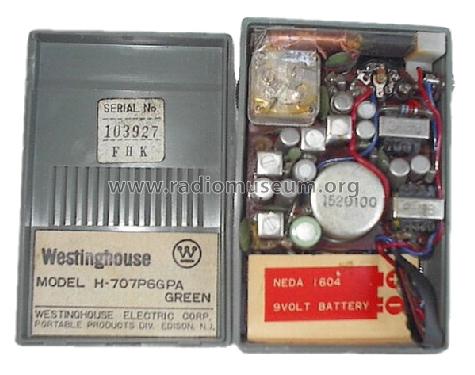 H-707P6GPA Ch= V-2461-2; Westinghouse El. & (ID = 334341) Radio