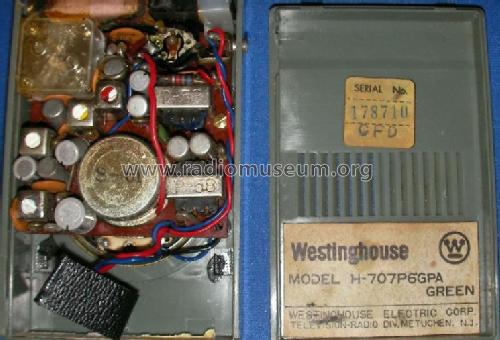 H-707P6GPA Ch= V-2461-2; Westinghouse El. & (ID = 1479833) Radio