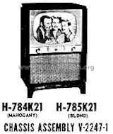 H-784K21 Ch= V-2247-1; Westinghouse El. & (ID = 680459) Television