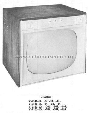 H-934T21 Ch= V-2342-34; Westinghouse El. & (ID = 2162715) Television