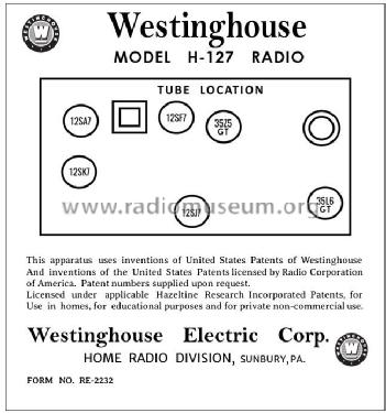 'Little Jewel' 'Refrigerator' H127 ; maroon; Westinghouse El. & (ID = 2923704) Radio