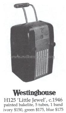 Little Jewel Refrigerator H-125; Westinghouse El. & (ID = 1482894) Radio