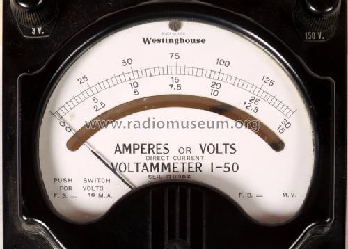 Voltammeter I-50; Westinghouse El. & (ID = 876996) Ausrüstung