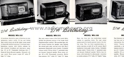 WR-186 ; Westinghouse El. & (ID = 1672162) Radio