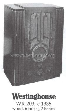 WR-203 ; Westinghouse El. & (ID = 1482958) Radio