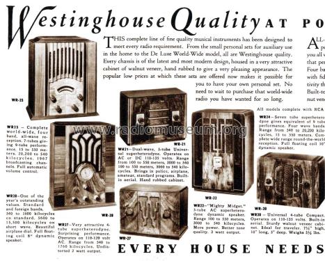 WR-20 ; Westinghouse El. & (ID = 1703266) Radio