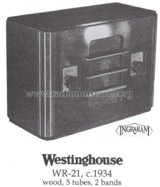 WR-21 ; Westinghouse El. & (ID = 1482949) Radio