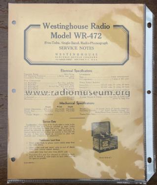 WR472; Westinghouse El. & (ID = 2919291) Radio