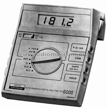 Auto Ranging Digital Multimeter 6000; Weston Inventor (ID = 2879890) Equipment