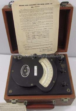 AC/DC Voltmeter 341; Weston Electrical (ID = 1937428) Equipment