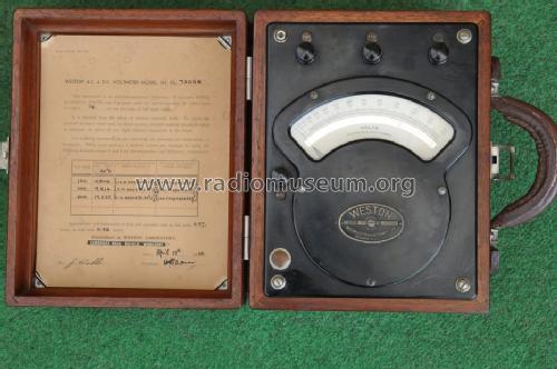 AC/DC Voltmeter 341; Weston Electrical (ID = 970194) Equipment