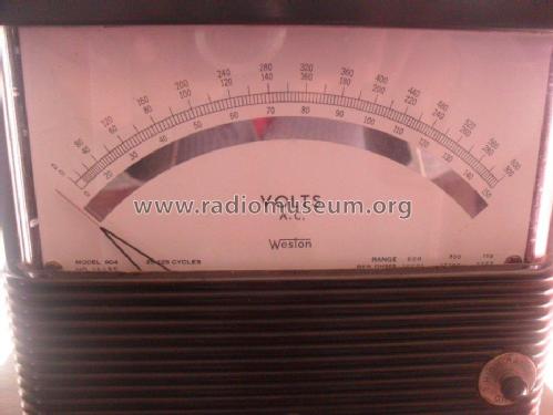 AC Voltmeter 904; Weston Electrical (ID = 2393315) Equipment