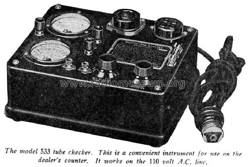 Jewell Counter-Tube-Checker Pattern 533; Weston Electrical (ID = 490003) Equipment