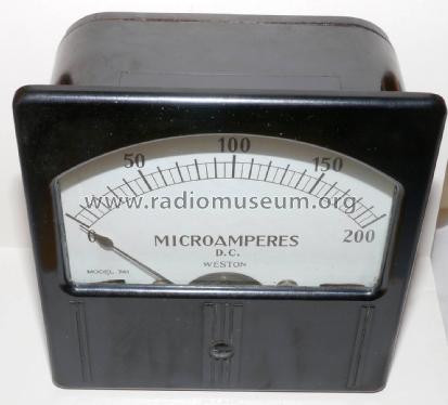 D.C. Microamperes Panel Meter 741; Weston Electrical (ID = 2186848) Equipment