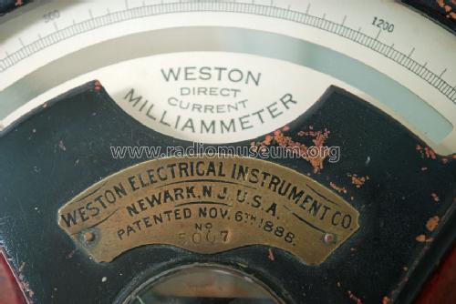Direct Current Milliammeter Model 1 ; Weston Electrical (ID = 1289042) Equipment