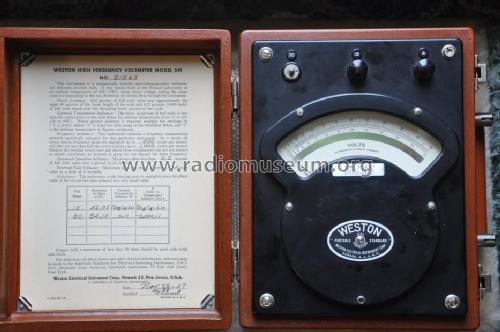 High Frequency Voltmeter 341; Weston Electrical (ID = 962578) Equipment