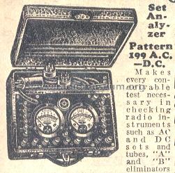 Jewell Radio Set Analyzer Pattern 199; Weston Electrical (ID = 241703) Equipment