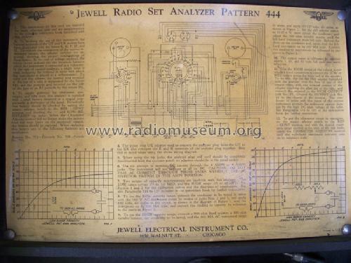 Jewell Set Analyzer Pattern 444; Weston Electrical (ID = 1166341) Equipment