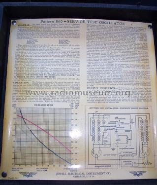 Jewell Test Oscillator Pattern 560; Weston Electrical (ID = 1162895) Equipment