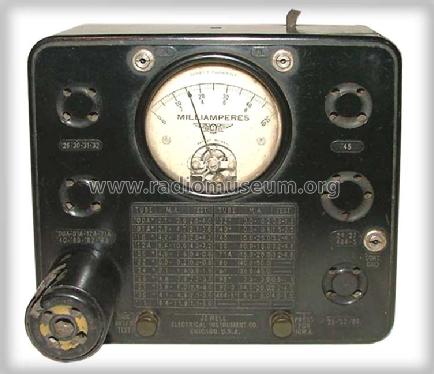 Jewell Tubechecker Pattern 209; Weston Electrical (ID = 273604) Equipment