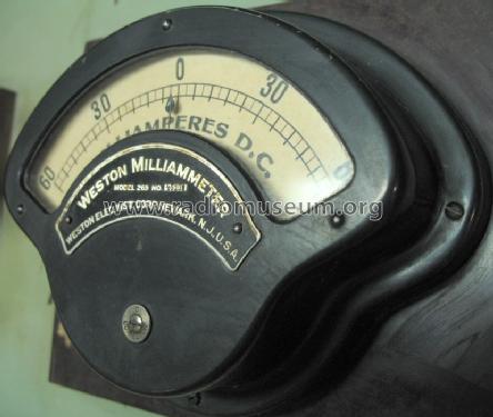 Milliammeter 269; Weston Electrical (ID = 646262) Equipment