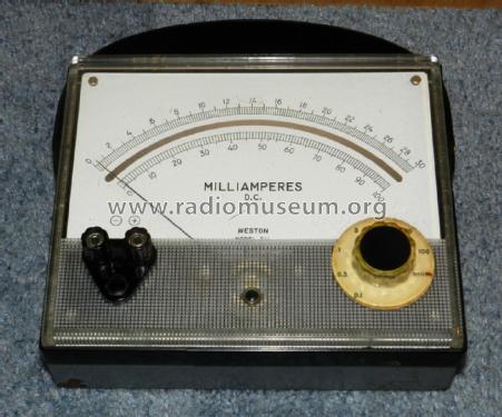 Milliammeter 911; Weston Electrical (ID = 2711713) Equipment