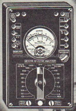 Selective Analyzer 656-6; Weston Electrical (ID = 2055955) Equipment