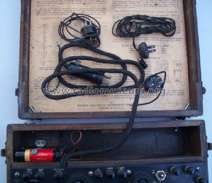 Radio Test Set and Tube Checker 565; Weston Electrical (ID = 1117851) Equipment