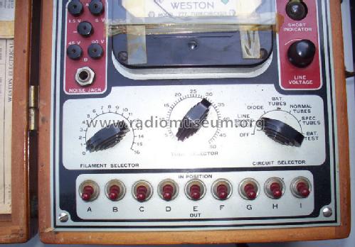 Tube and Battery Tester 777; Weston Electrical (ID = 1096870) Ausrüstung