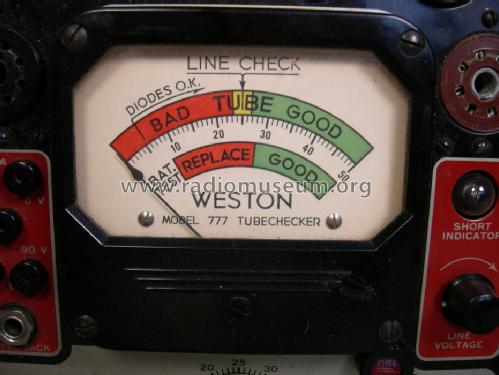 Tube and Battery Tester 777; Weston Electrical (ID = 1530823) Ausrüstung