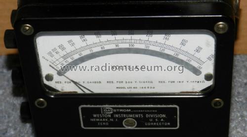 AC and DC Voltmeter 455; Weston Laboratories (ID = 2737347) Equipment