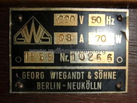 Jukebox - Tonmaster ; Wiegandt; Berlin (ID = 1358505) R-Player