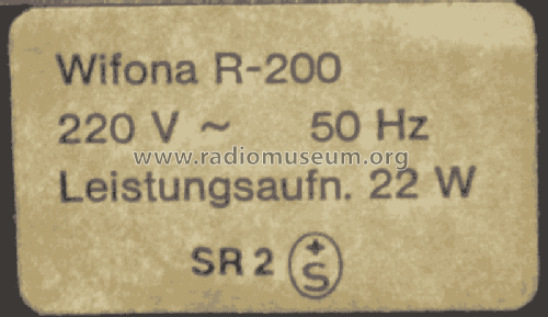 R-200; Wifona; Wiesau (ID = 692220) R-Player