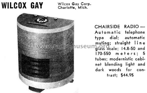 Chairside Radio ; Wilcox-Gay Corp.; (ID = 1067681) Radio