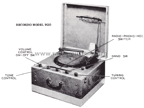 Recordio 9G10; Wilcox-Gay Corp.; (ID = 1574019) Radio