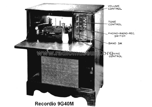 Recordio 9G40M; Wilcox-Gay Corp.; (ID = 1574528) Radio