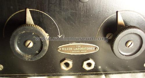 3-Tube Receiver ; Wilcox Laboratories, (ID = 1870572) Radio